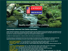 Tablet Screenshot of camberusa.com